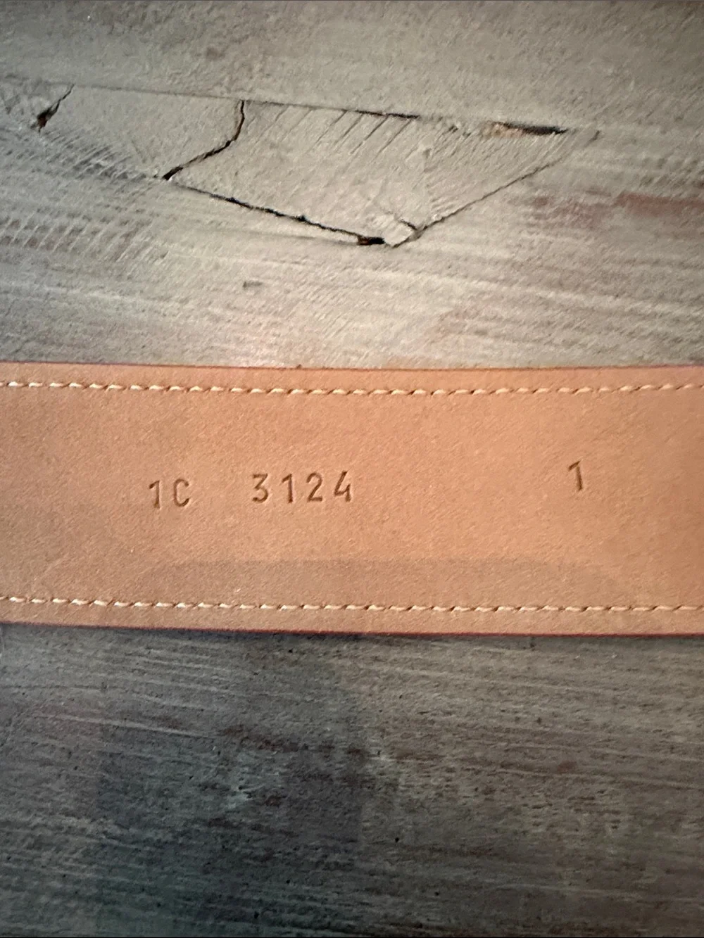 Prada Orange Leather Belt with Gold Hardware